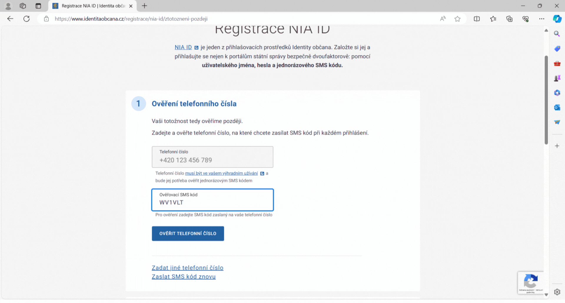 NIA ID kód